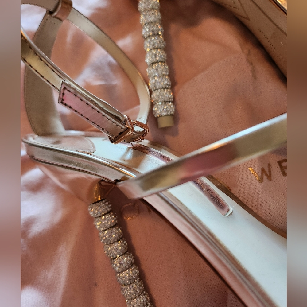 Sophia Webster Rosalind Crystal Sandals Rose Gold - Picture 8 of 11